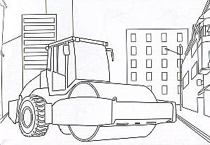 Coloring Book. Construction Equipment