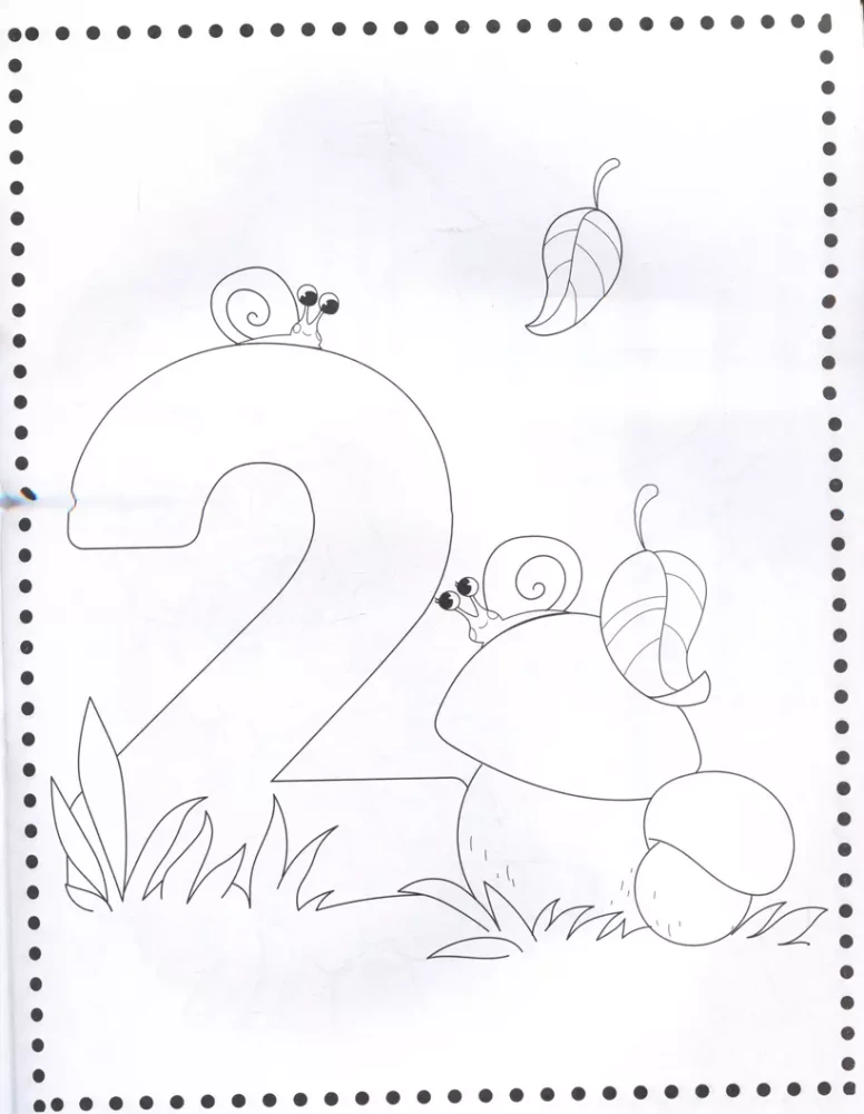 Learning Numbers. Coloring Book