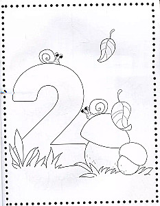 Learning Numbers. Coloring Book