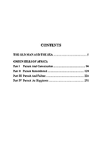 The Old Man and the Sea. Green Hills of Africa. A Book for Reading in English