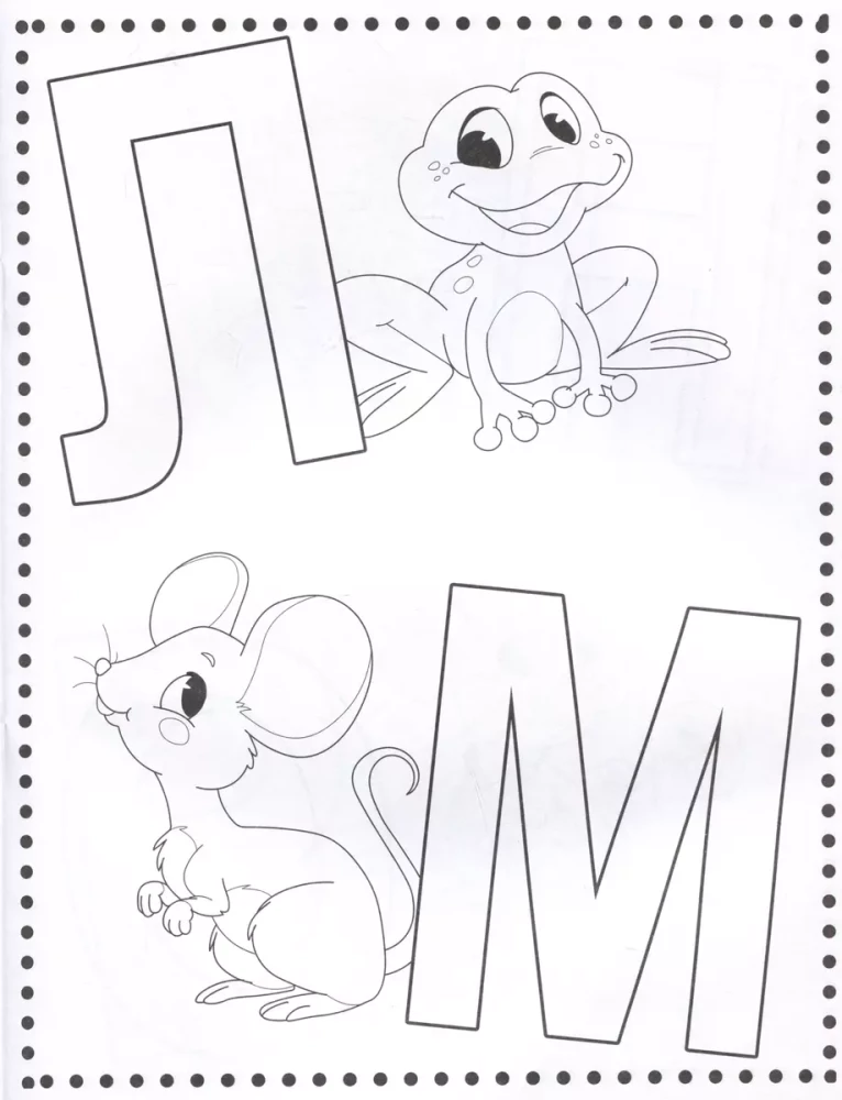 Coloring Book. Learning Letters