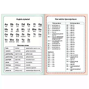 English notebook. Dictionary for recording English words