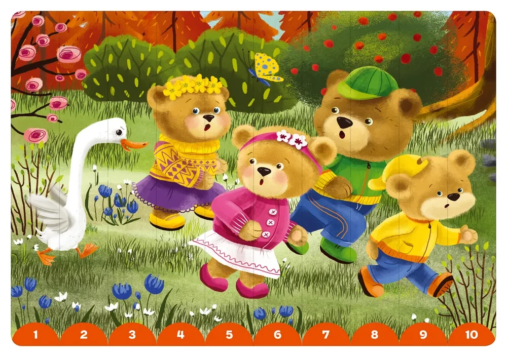 Collect pictures by numbers and colors. Friendship Bears