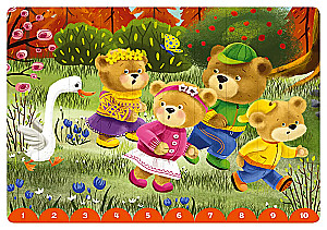 Collect pictures by numbers and colors. Friendship Bears