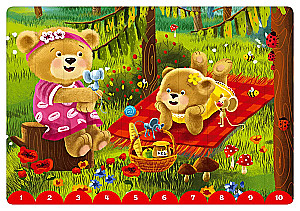 Collect pictures by numbers and colors. Friendship Bears