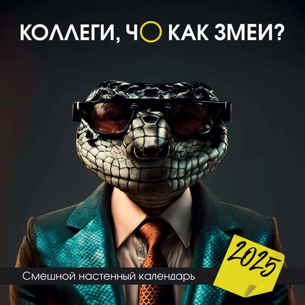 Colleagues, how are the snakes? Funny wall calendar for 2025 (300x300)