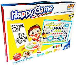 Developing Mosaic Game Happy Game. Red