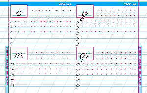 16 Lessons of Continuous Lowercase Writing