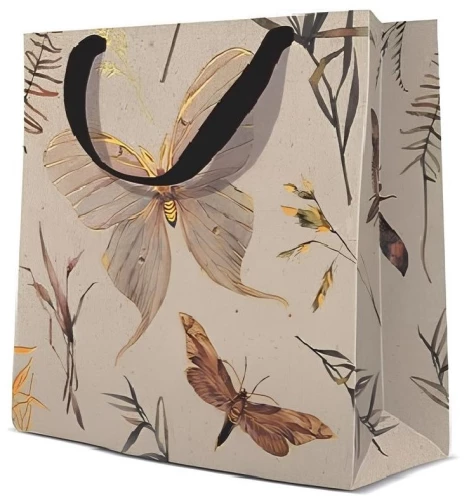 Gift bag - Kinkekott Moths (17x17x6)