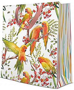 Gift Bag - Exotic Birds (33.5x26.5x13)