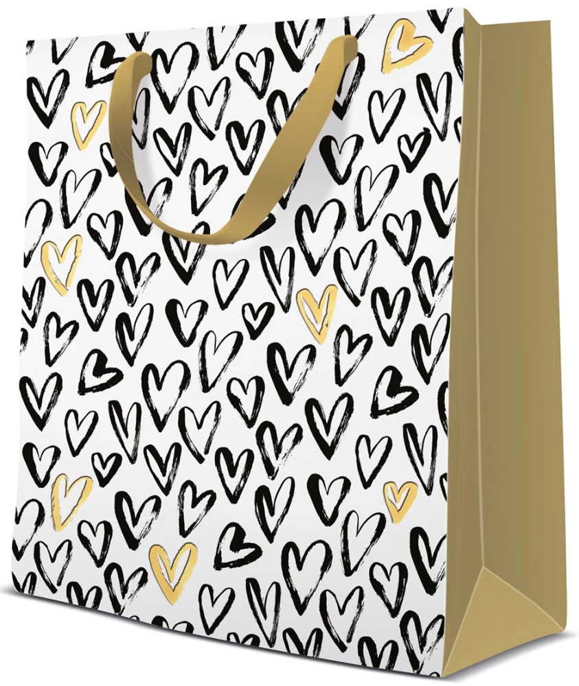 Gift bag - Hearts (20x25x10)