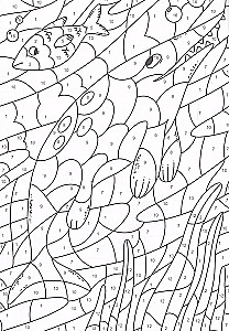 Coloring by Numbers. Dinosaurs