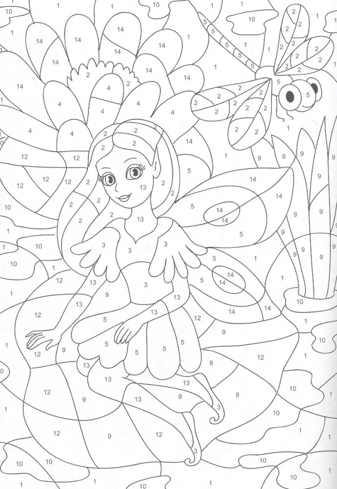 Coloring by Numbers. For Creative Girls