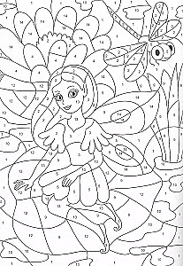 Coloring by Numbers. For Creative Girls