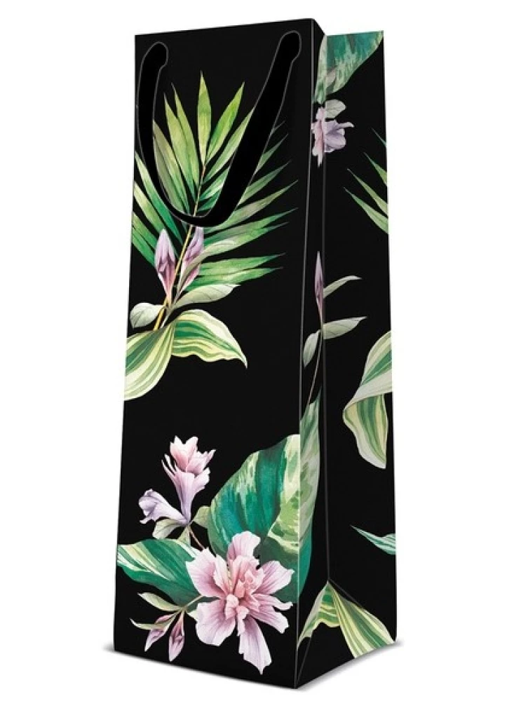 Gift bag - Exotic Flowers (12x37x10)