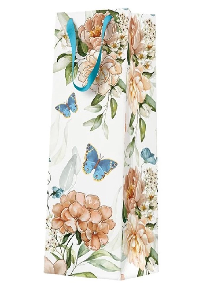 Gift Bag - Blue Butterfly (12x37x10)