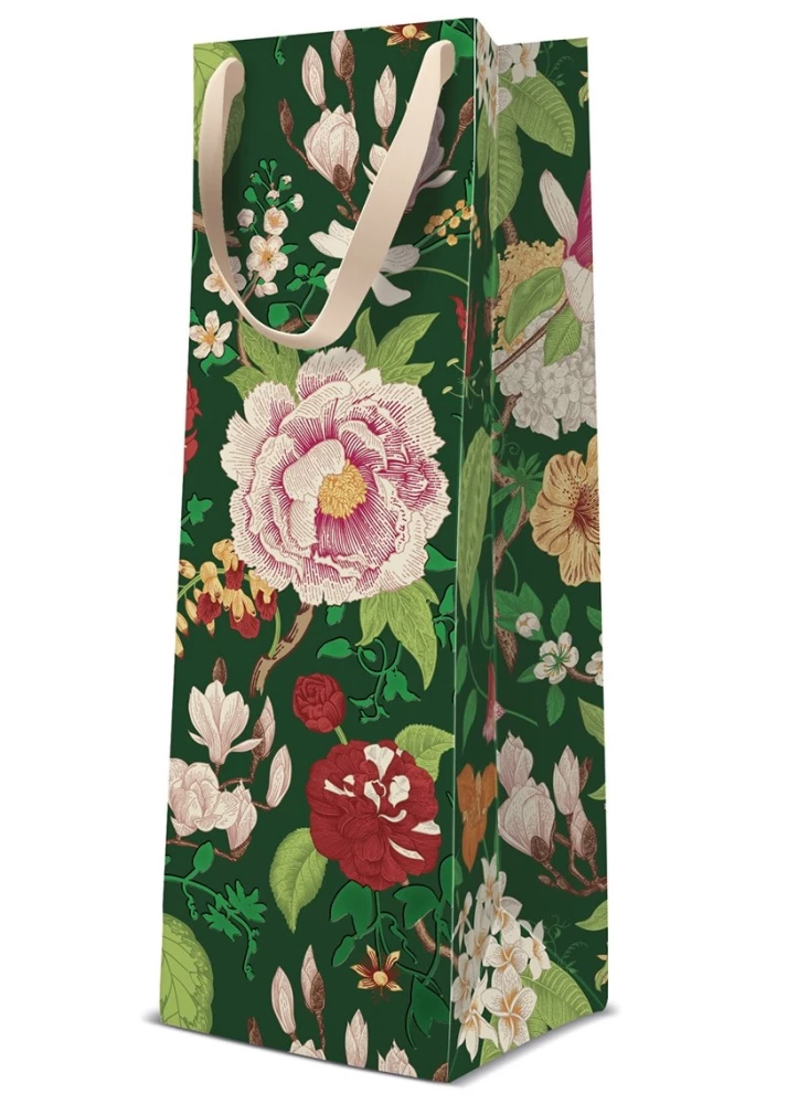 Gift bag - Classic Flowers (12x37x10)