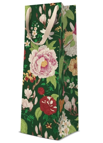 Подарочный пакет - Classic Flowers (12x37x10)