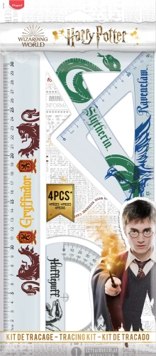 Ruler set - Maped. Harry Potter, 4 pieces