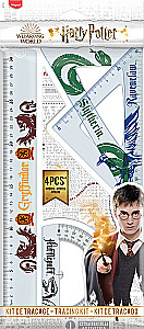 Ruler set - Maped. Harry Potter, 4 pieces