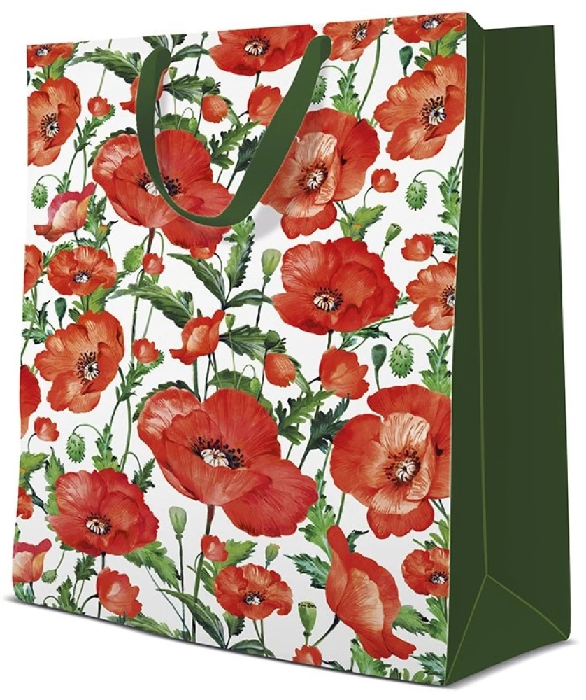 Gift Bag - Flanders Poppy (30x41x12)