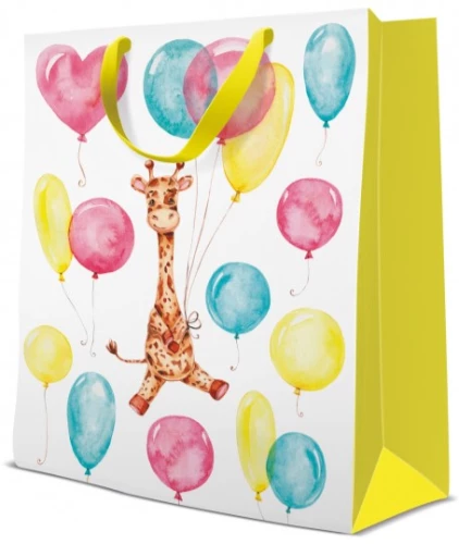 Gift Bag - Giraffe (17x17x6)