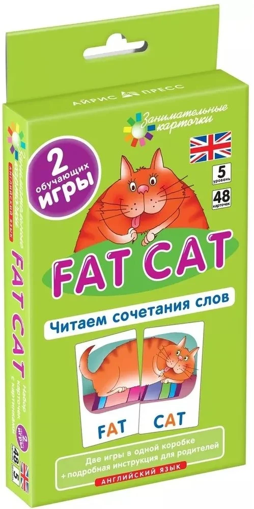 English Language. Fat Cat. Reading Word Combinations. Level 5