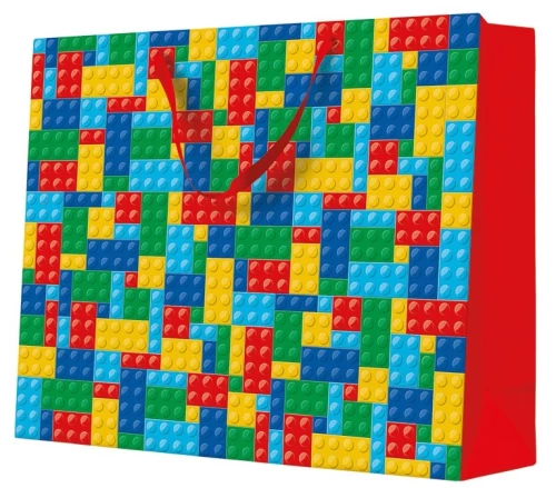 Gift Bag - Colorful Bricks (54x44x16)