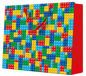 Gift Bag - Colorful Bricks (54x44x16)