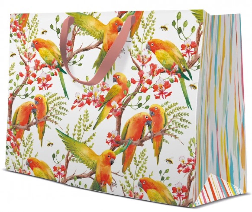 Gift Bag - Exotic Bird (33.5x26.5x13)