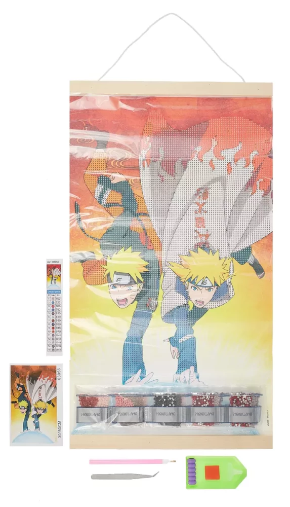 Diamond Panel on Suspension - Naruto. Naruto and Minato