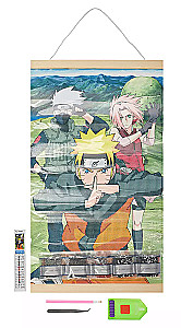 Diamond panel on suspension - Naruto. Team No. 7