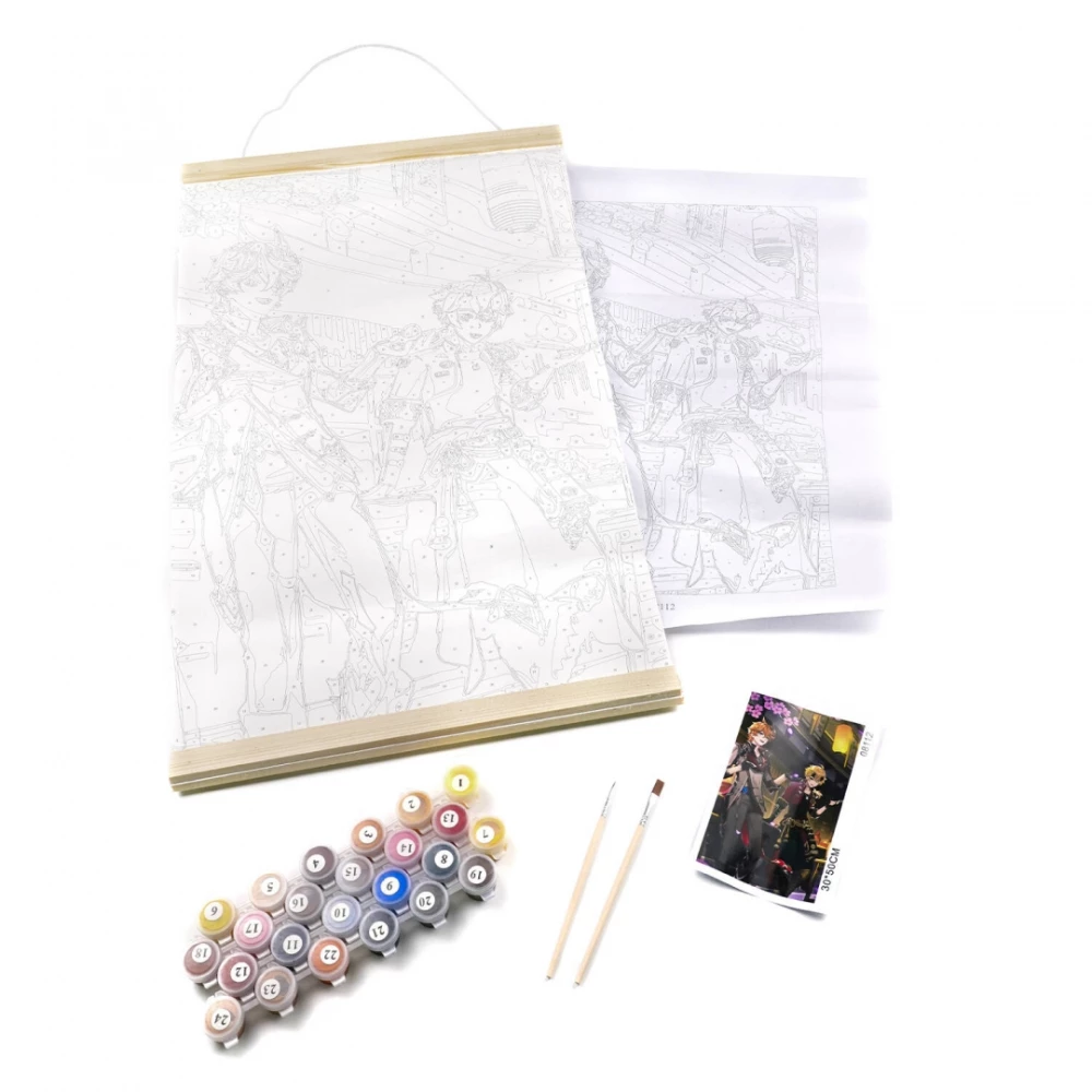 Painting for coloring by numbers - Genshin. The Path of Taisyou