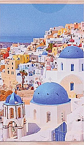 Coloring Picture by Numbers - Sunny Santorini