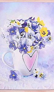 Painting for coloring by numbers - Pansies