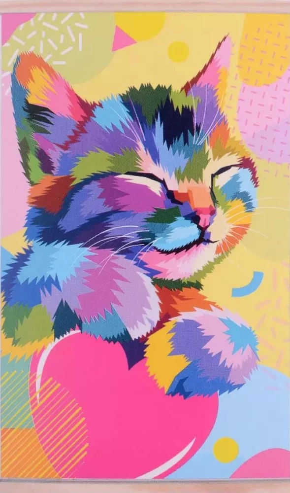 Painting for Coloring by Numbers - Kitten