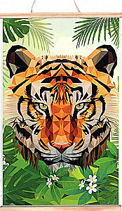 Coloring Picture by Numbers - Tiger