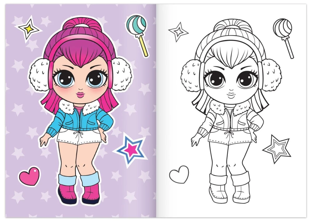 WOW Girls Coloring. Fashionable Girls