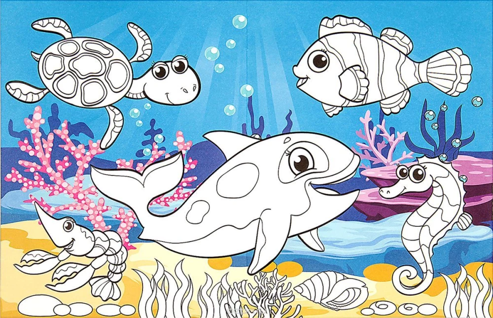 Long Coloring with Tasks - Underwater World