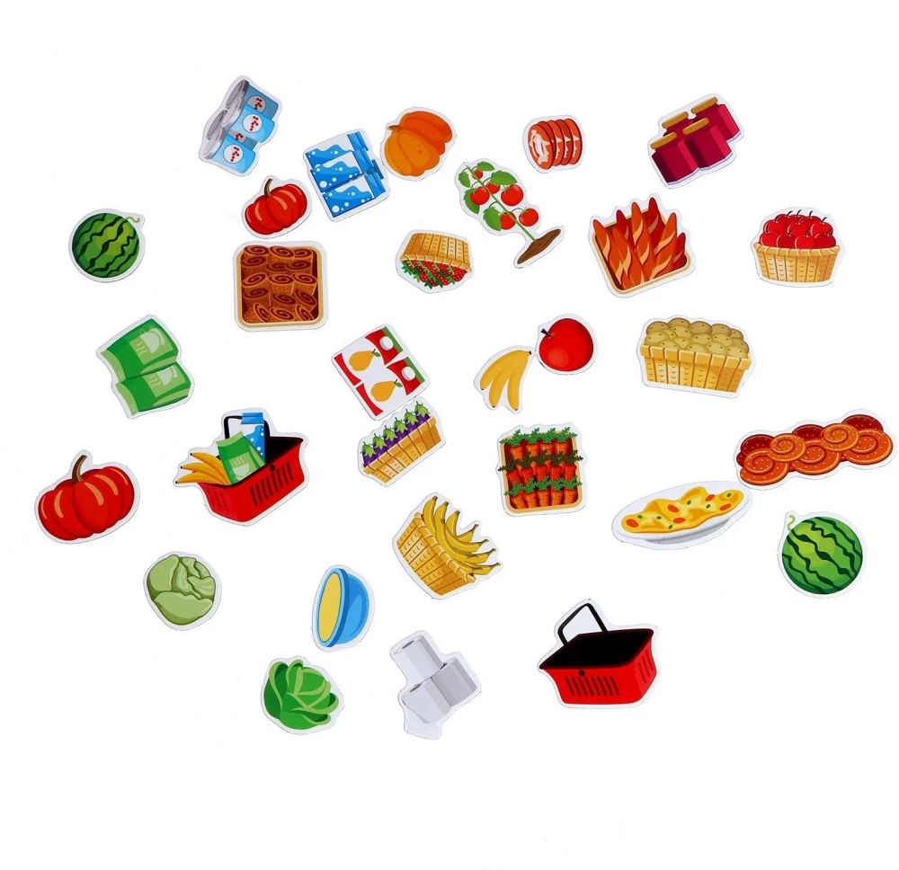 Magnetic Toy Book - Vegetables, Fruits and Other Products