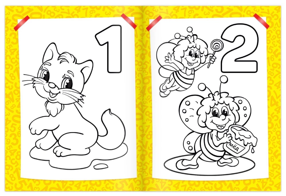  coloring - Learning Numbers