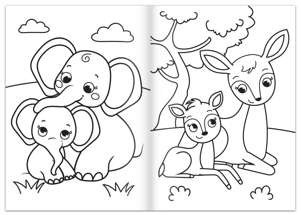 Coloring Book - Who is Whose Baby?