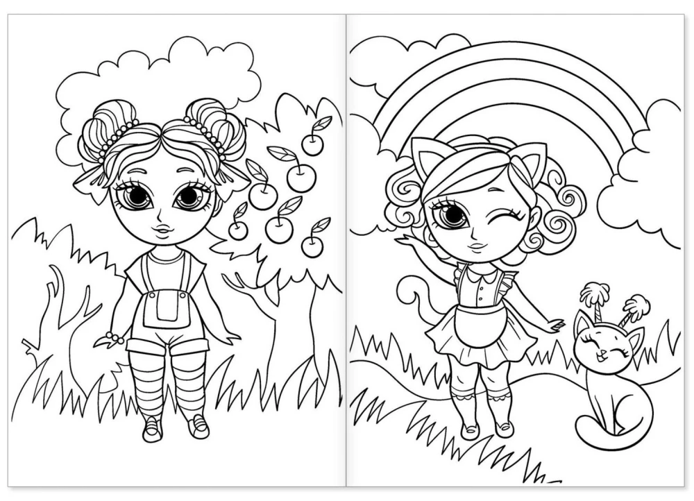 Coloring Book - Fashion Dolls