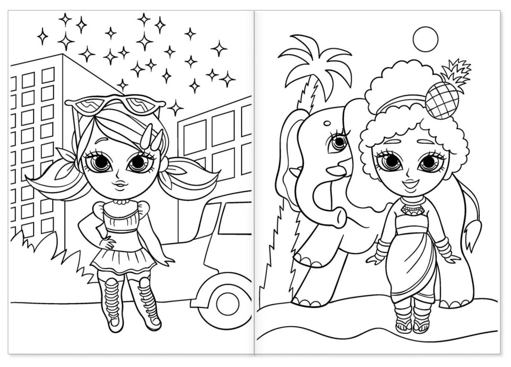 Coloring Book - Fashion Dolls