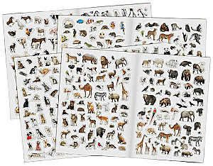 500 stickers. Animals