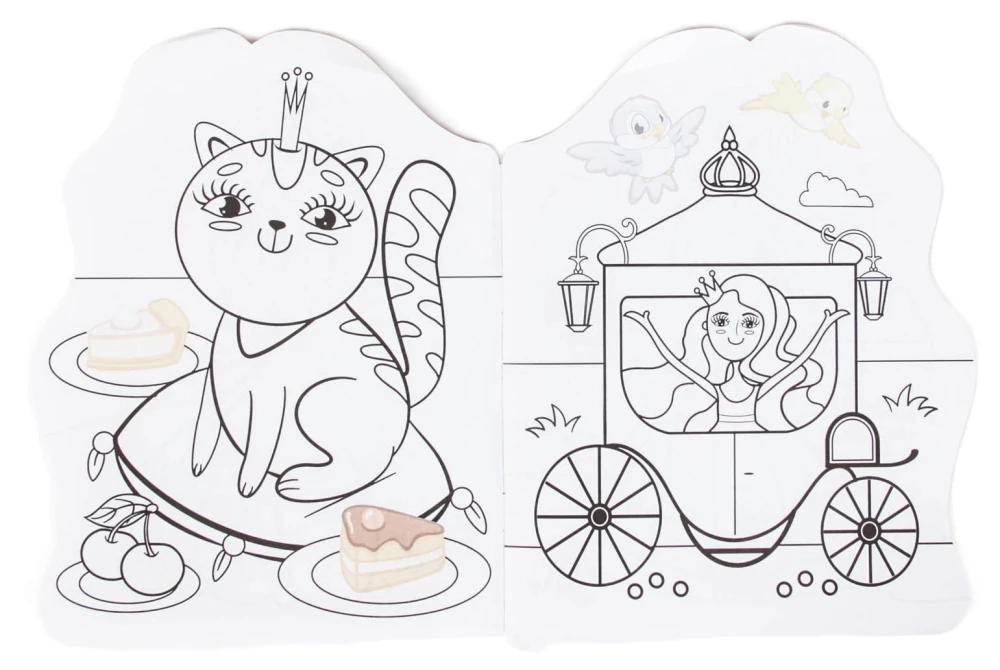 Coloring Book with Stickers - Princess