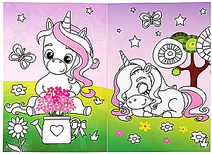 Reusable coloring book - Draw-erase. Pony