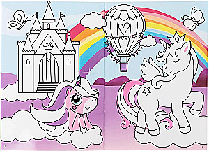 Reusable coloring book - Draw-erase. Pony