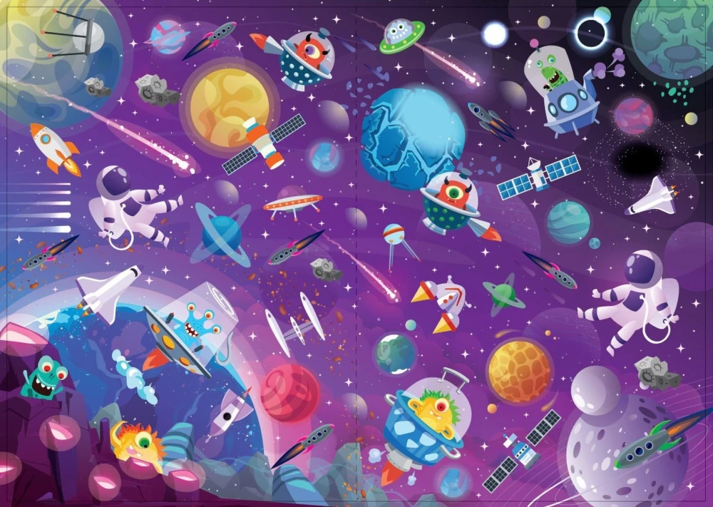 Glow-in-the-dark stickers - The depths of space