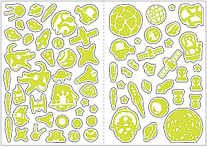 Glow-in-the-dark stickers - The depths of space